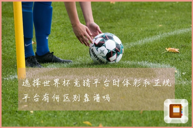 选择世界杯竞猜平台时体彩和正规平台有何区别靠谱吗